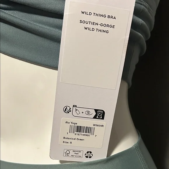 ALO Yoga Sage Green Leggings and Top Set - Picture 4 of 5